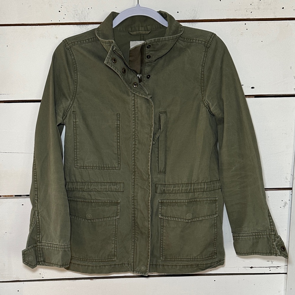 Madewell Utility Jacket in Army/Olive Green Small